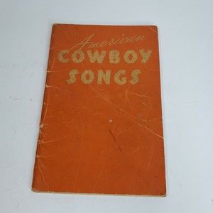 Vintage 1936 Sheet Music Book American Cowboy Songs 70 Folk Western Songs